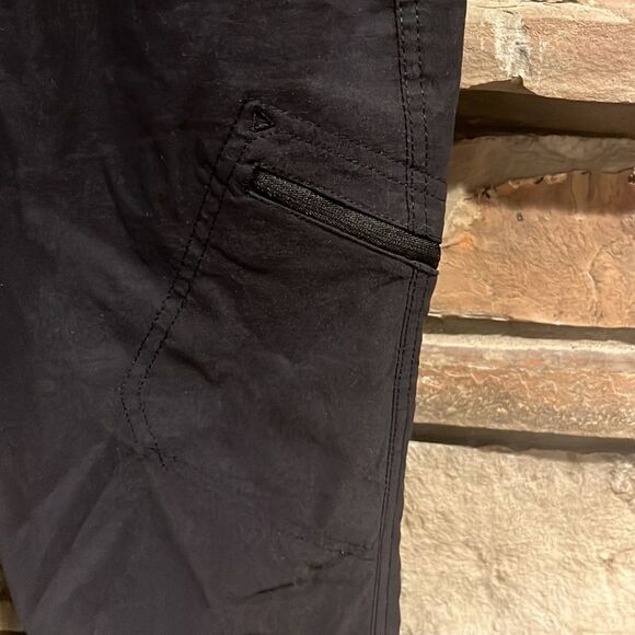 Eddie Bauer Rainier Black Hiking Capris with Elastic Ankle Scrunch - Picture 2 of 10